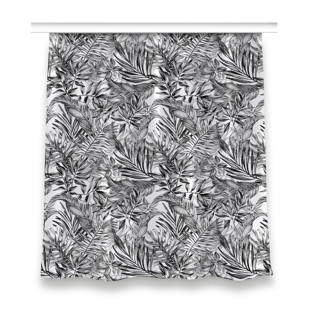 Gotowa zasłona z nadrukiem 150x160 Szkic monstera, Fabricsy