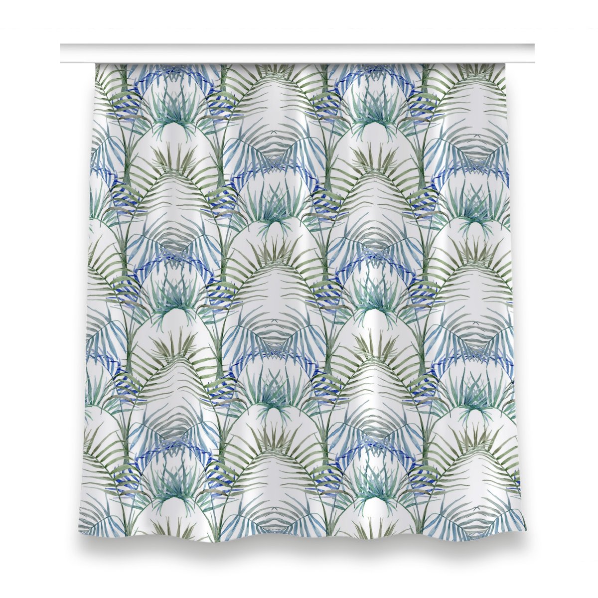 Gotowa zasłona na taśmę 150x160 Tropikalne liście, Fabricsy