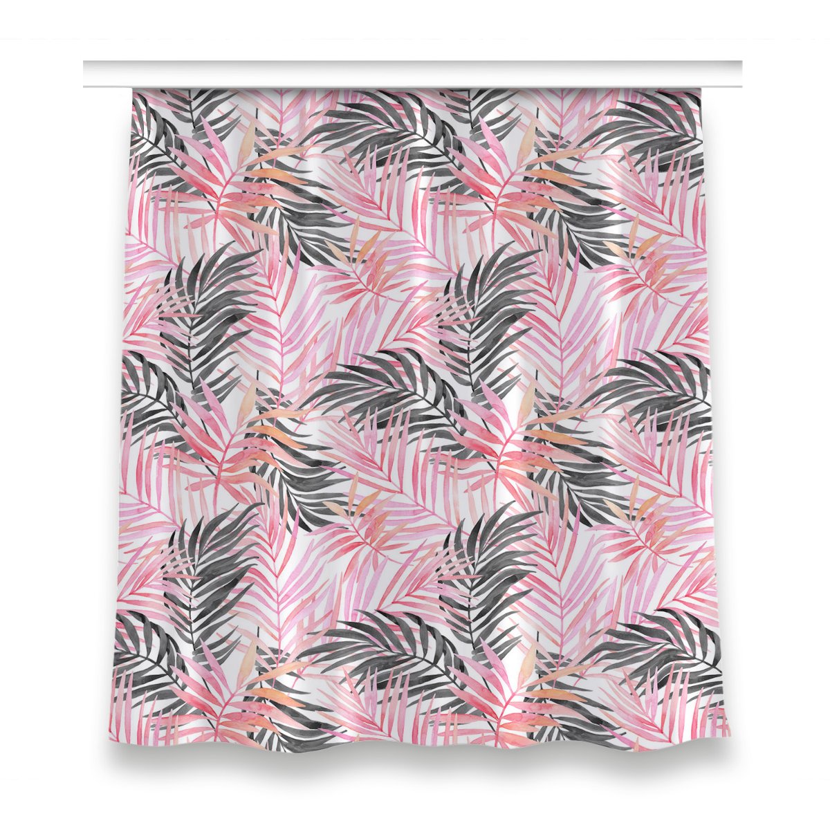 Klasyczna zasłona kolory 150x160 cm Liście palmowe, Fabricsy