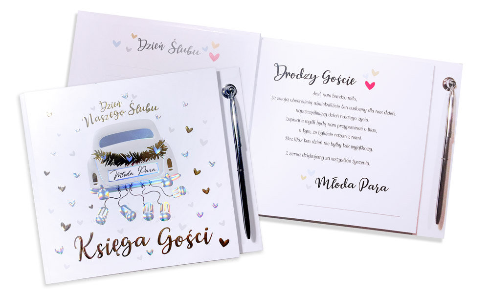 Kukartka Happy Book HBK-002 Księga gości (samochód) - Kukartka
