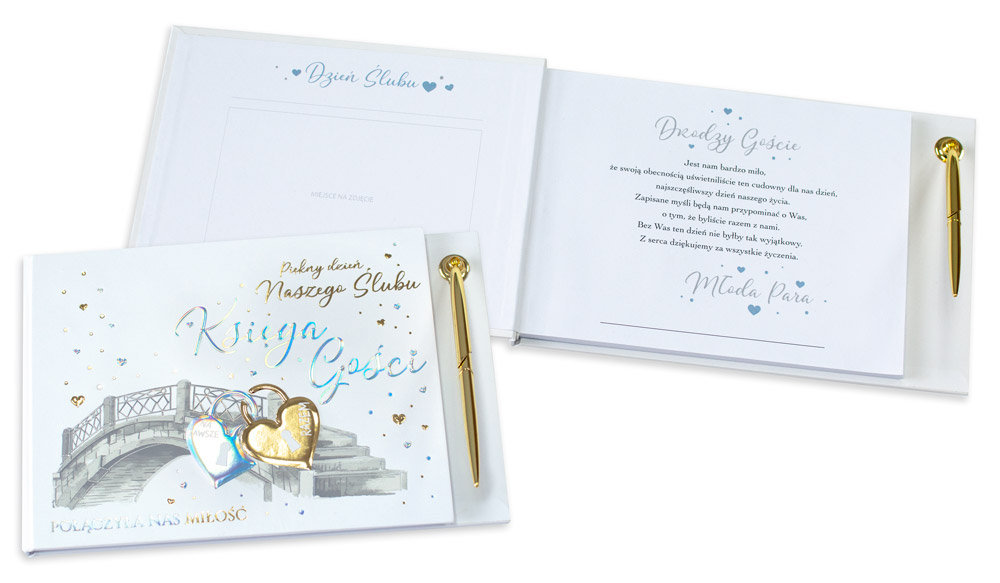 Kukartka Happy Book HBP-003 Księga gości (most) - Kukartka