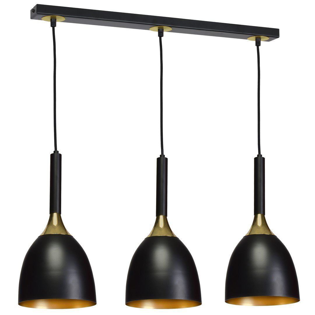 Milagro Lampa wisząca CLARK BLACK/GOLD 3xE27 MLP6222
