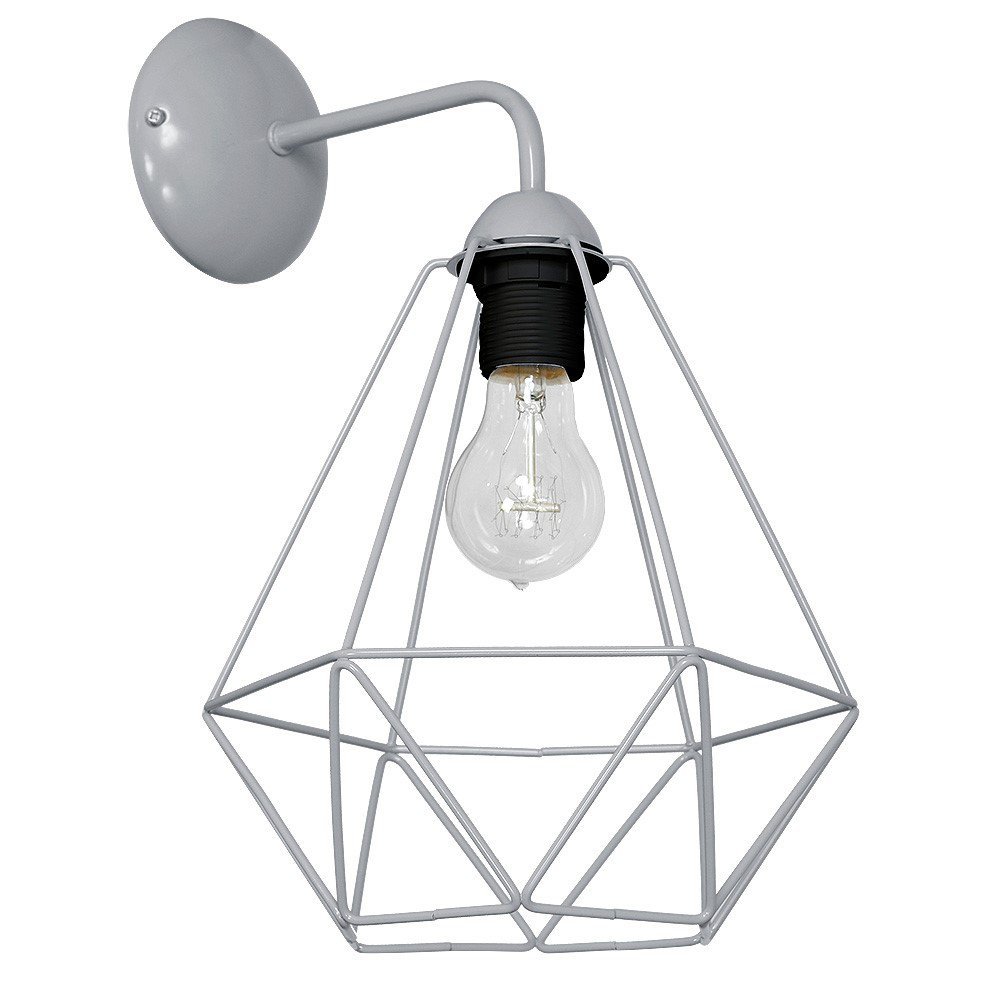 Milagro Kinkiet BASKET 1xE27/60W/230V szary