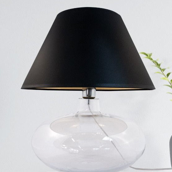 Lampa stołowa MERSIN TRANSPARENT 5514BKGO Zumaline przezroczysty 002177-014412