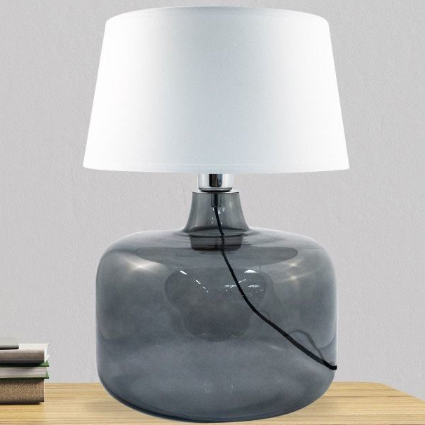 Zuma Line 5530WH Batumi Grafit 1x60W Lampa stołowa biały grafit