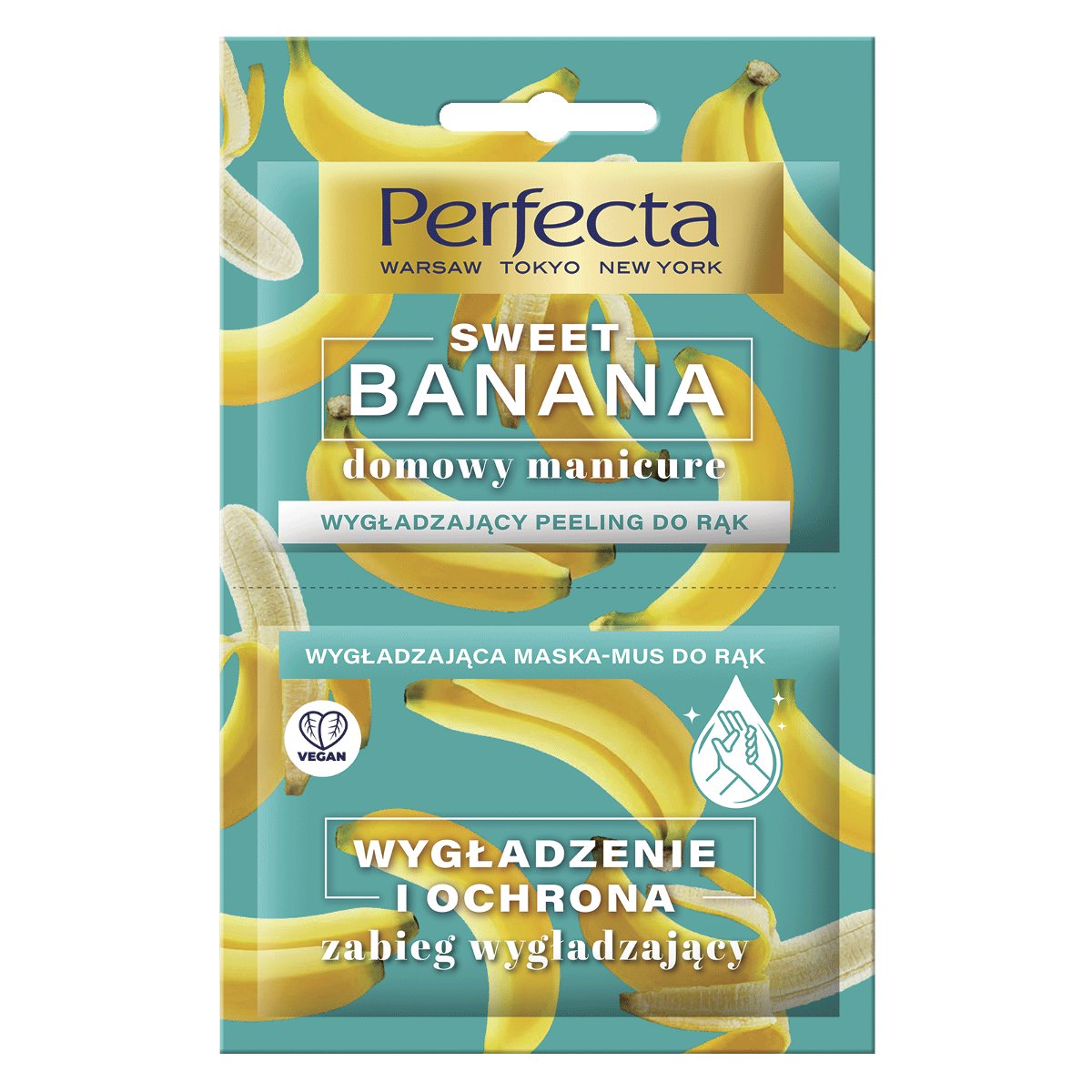 Perfecta Perfecta Peeling + maska do rąk SWEET BANANA zabieg wygładzający 010214717