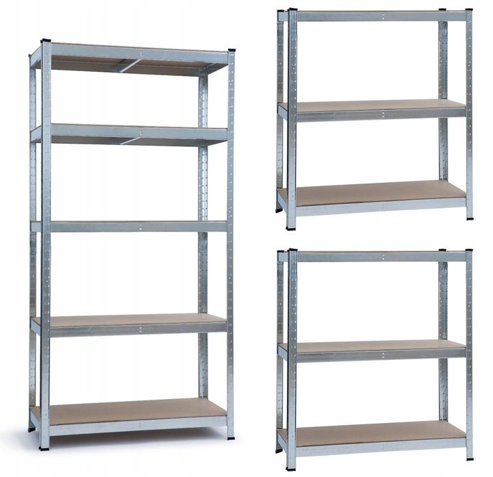Regał magazynowy warsztatowy metalowy HD5000 180x90x40 cm