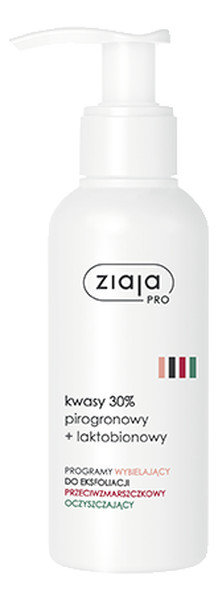 Ziaja Ziaja PRO ZŁUSZCZANIE kwasy 30% pirogronowy + laktobionowy 100 ml