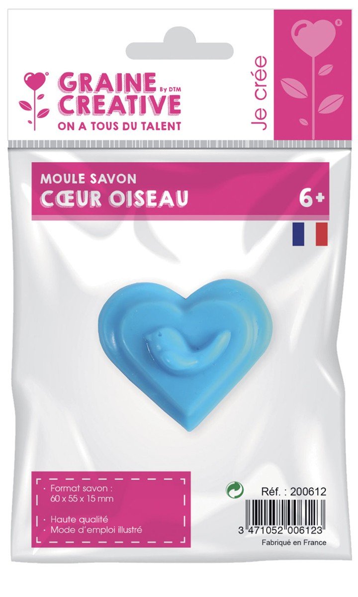 Mini Foremka Do Mydła Serce Z Ptaszkiem