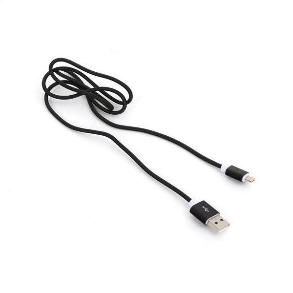 Platinet MICROUSB-LIGHTNING DOUBLE PLUG 1M BLACK 43474