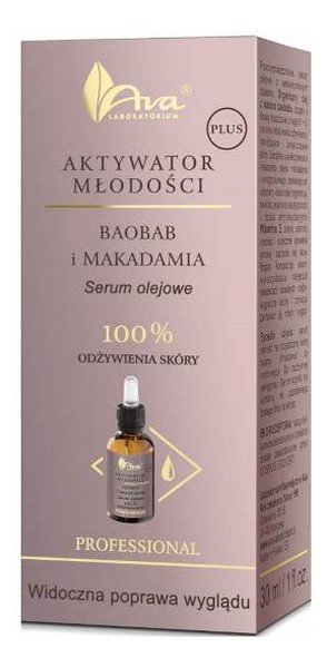 Ava Labolatorium AKTYWATOR MŁODOŚCI PLUS BAOBAB I MAKADAMIA 30ML 5906323007519