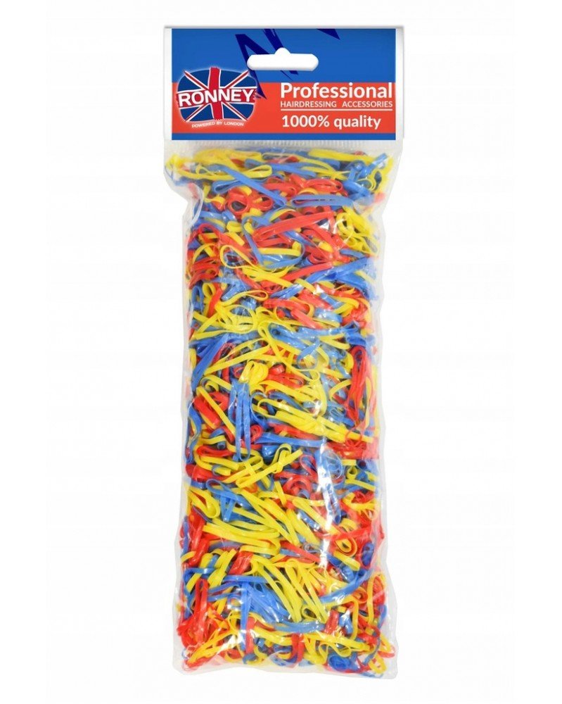 Ronney Professional Silicone Hair Bands gumki silikonowe do włosów Kolorowe RA 00340 100g