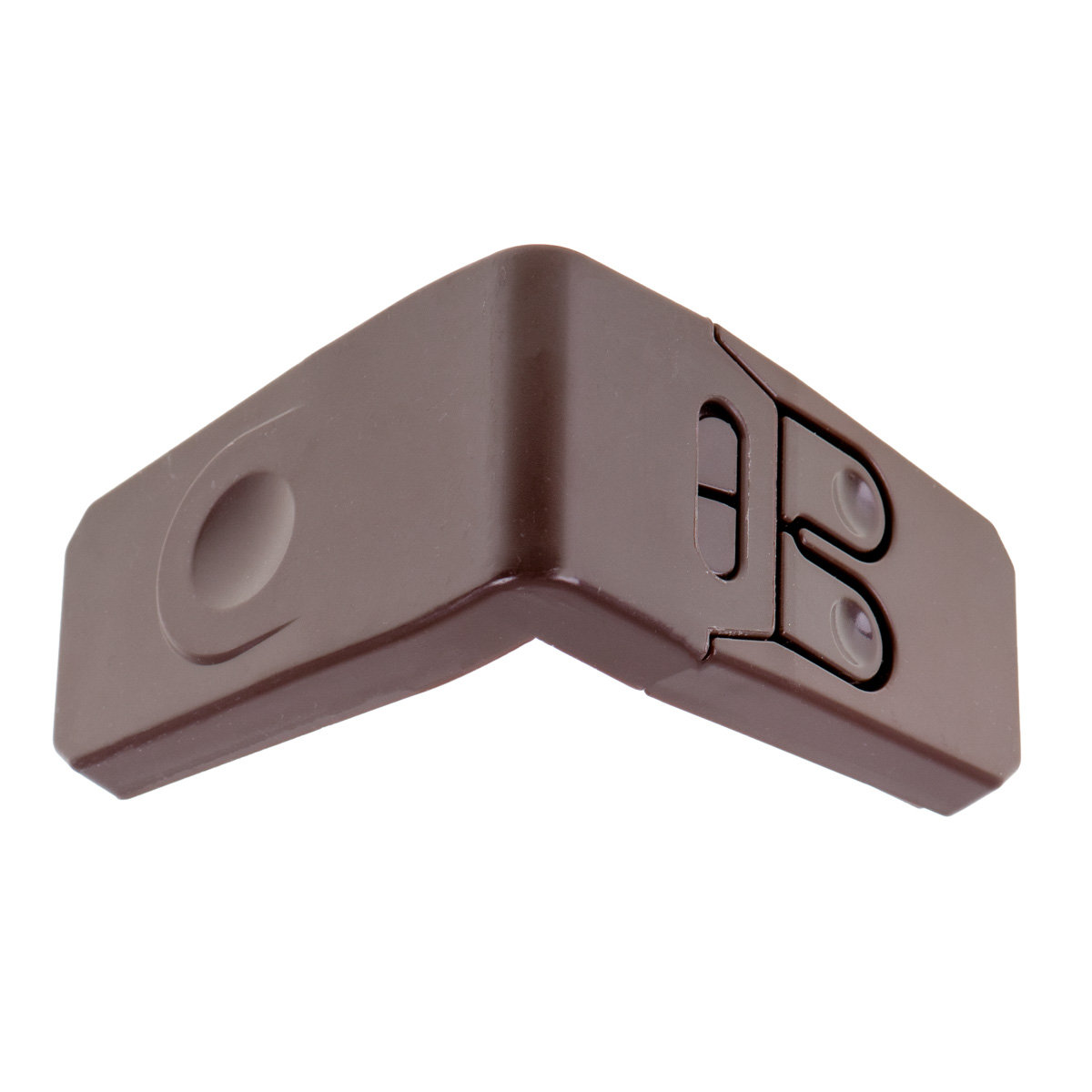 4 x Zabezpieczenie Blokada Szuflad Szafek Brąz kąt