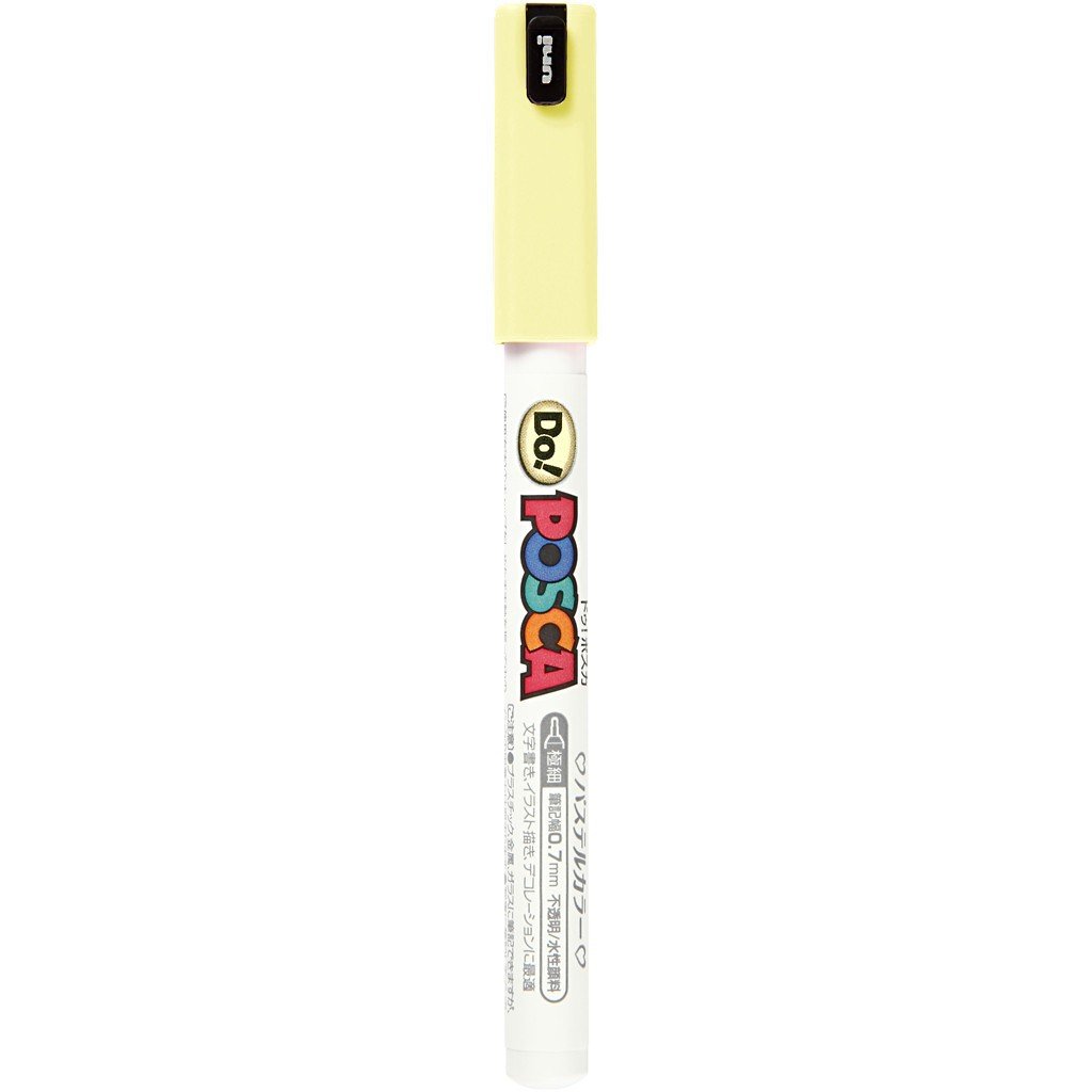 NoName Marker Posca pastelowy żółty 0,7 mm PC-1MR-pastelyellow