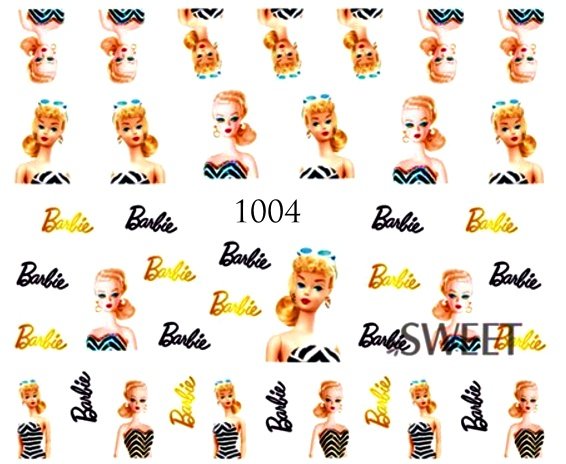 Naklejki wodne na paznokcie - nr 1004