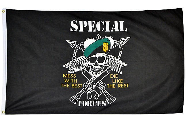 Mil-Tec - Flaga - 90x150cm - Special Forces - 16789000