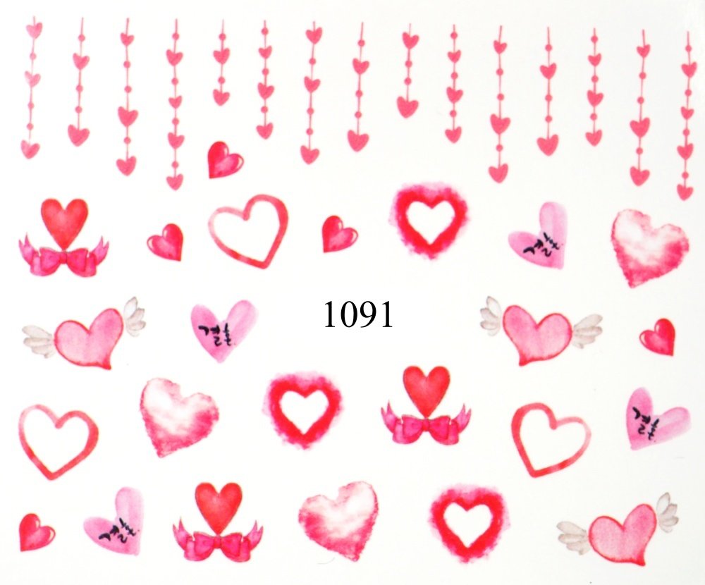 Naklejki wodne na paznokcie - nr 1091