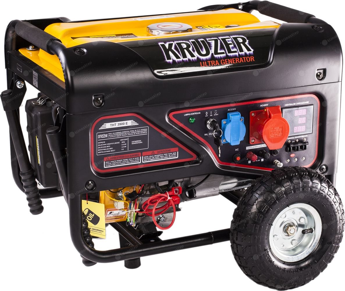 KRUZER AGREGAT PRĄDOTWÓRCZY THT 3900 E AVR ELEKTRYCZNY ROZRUCH 230-400V 2,8/3,5kW  THT 3900 E