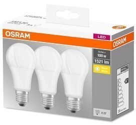 Osram Żarówka LED E27 14W, ciepła biel, zestaw 3 szt.