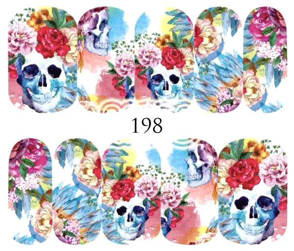Naklejki wodne na paznokcie - nr 198