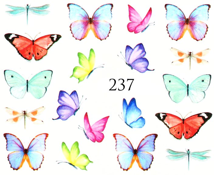 Naklejki wodne na paznokcie - nr 237