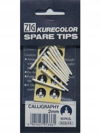 Kuretake Kurecolor Zestaw Końcówek 10Szt Kal. 2Mm
