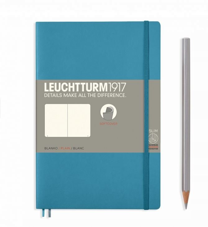 Leuchtturm 1917 notatnik Soft Cover paperback, Nordic Blue