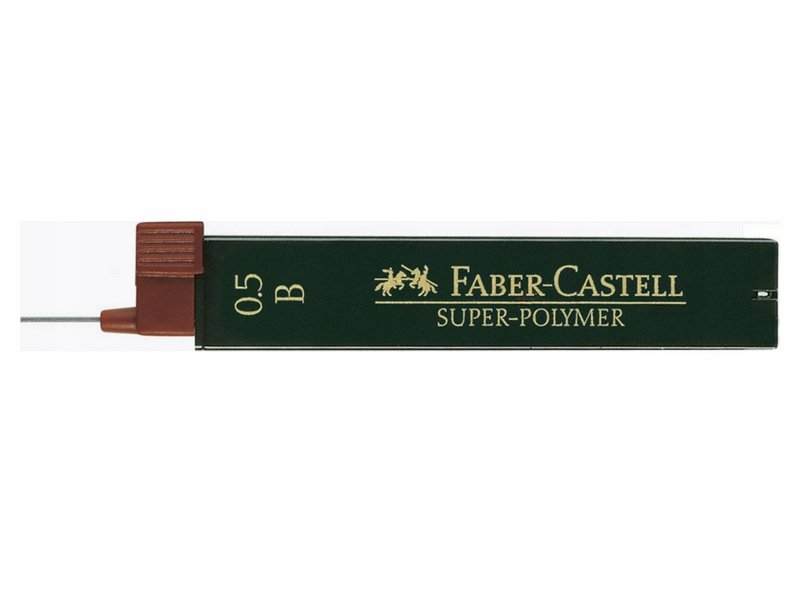 Faber-Castell Grafity do ołówka Super Polymer 0,5 B / 12 szt 120501
