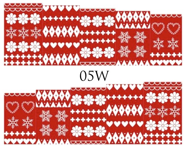 Naklejki wodne na paznokcie - nr 05W