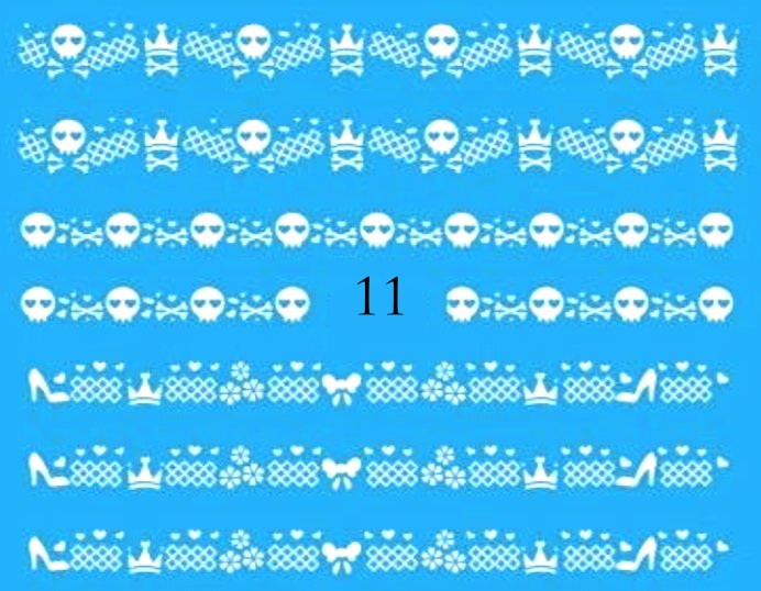 Naklejki wodne na paznokcie - nr 11