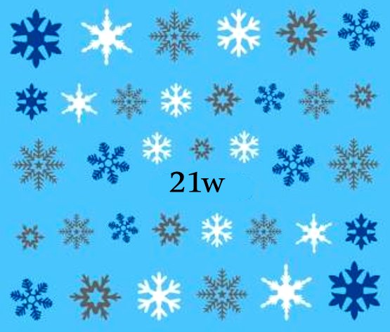 Naklejki wodne na paznokcie - nr 21W