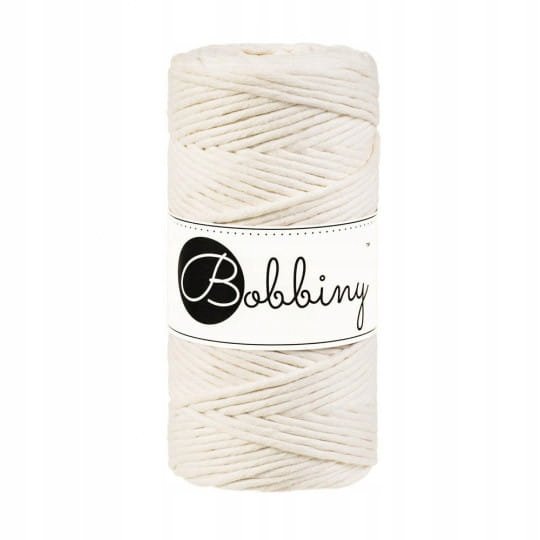 Sznurek do makramy Bobbiny 3 mm / Naturalny