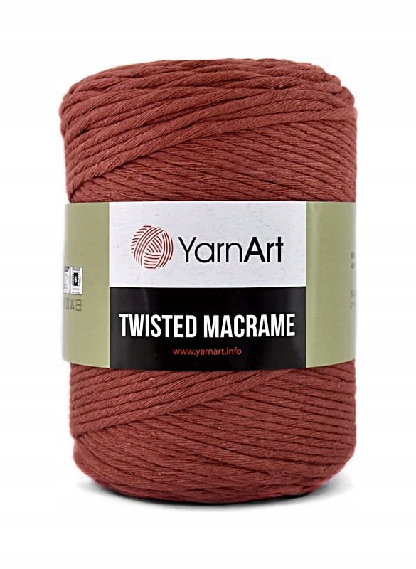 Sznurek YarnArt Twisted Macrame 785 / cegła