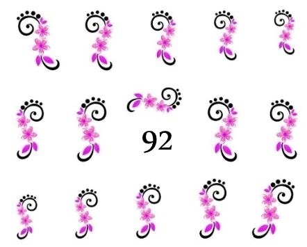 Naklejki wodne na paznokcie - nr 92