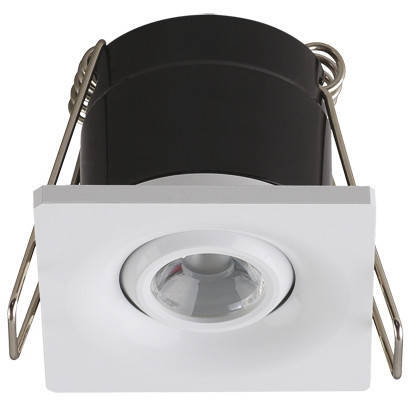 Ideus Sufitowa LAMPA regulowana GOL LED D 03890 metalowa OPRAWA stropowa wpust LED 1,6W 4000K kwadratowy biały 03890
