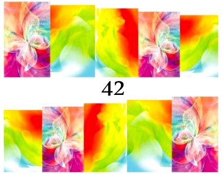 Naklejki wodne na paznokcie - nr 42