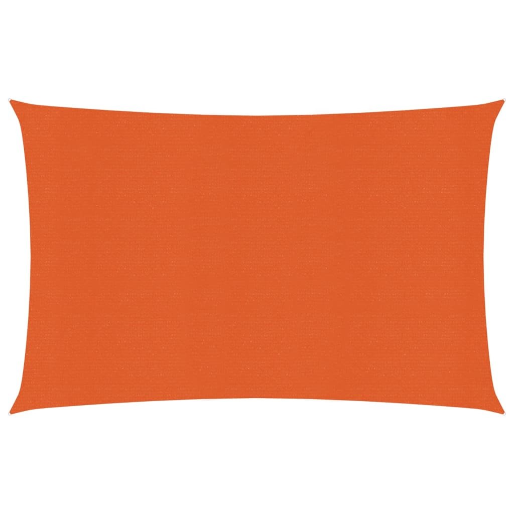 vidaXL Żagiel przeciwsłoneczny, 160 g/m, pomarańczowy, 2x3,5 m, HDPE vidaXL