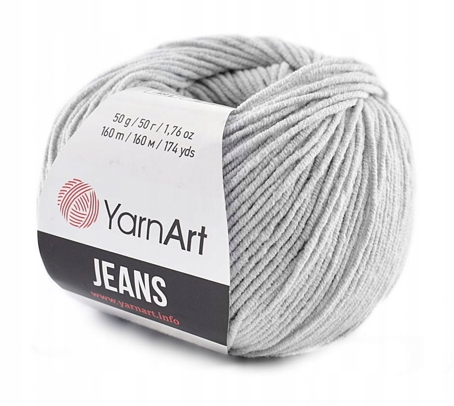 Włóczka YARNART JEANS 80 stalowy