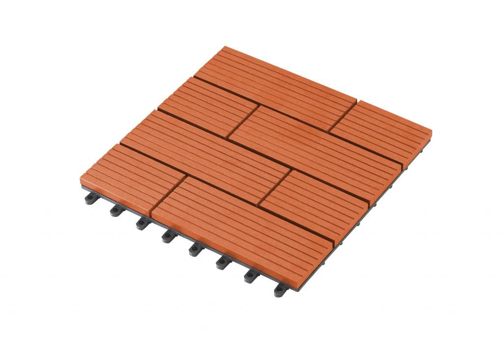 G21 Płyta tarasowa WPC Wiśnia Samoa 2,3 x 30 x 30 cm 63910012