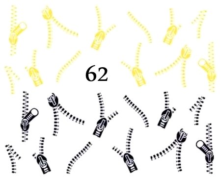 Naklejki wodne na paznokcie - nr 62