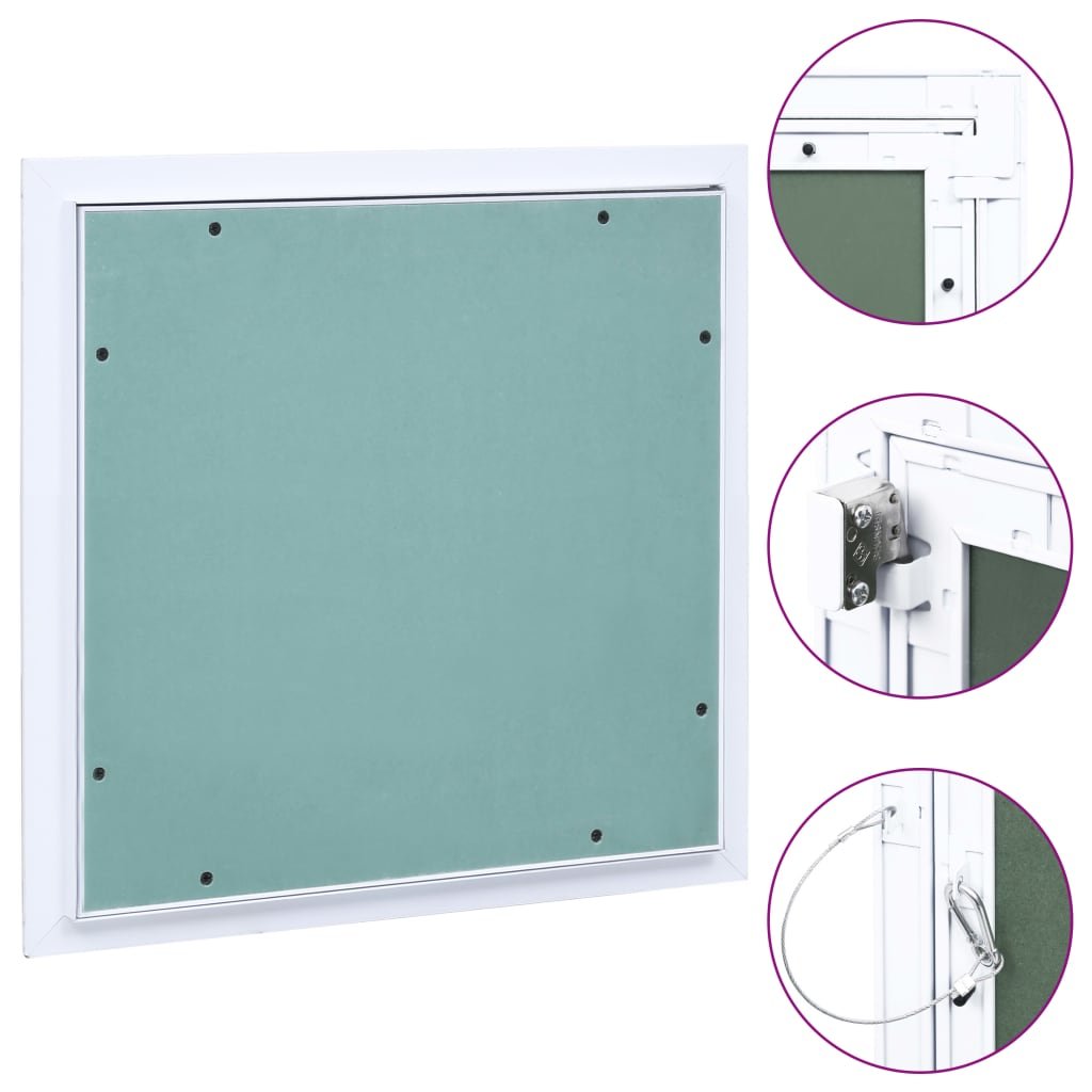 shumee Panel rewizyjny z aluminiową ramą i płytą gipsową 300x300 mm