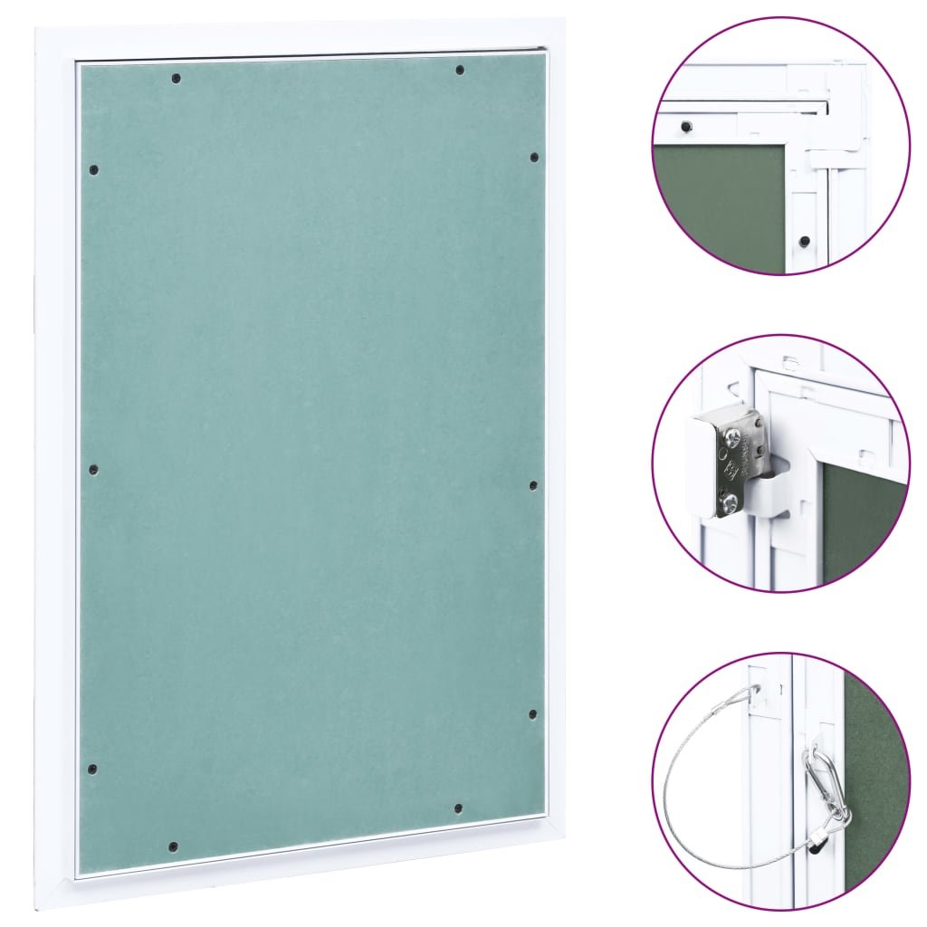 shumee Panel rewizyjny z aluminiową ramą i płytą gipsową 400x600 mm