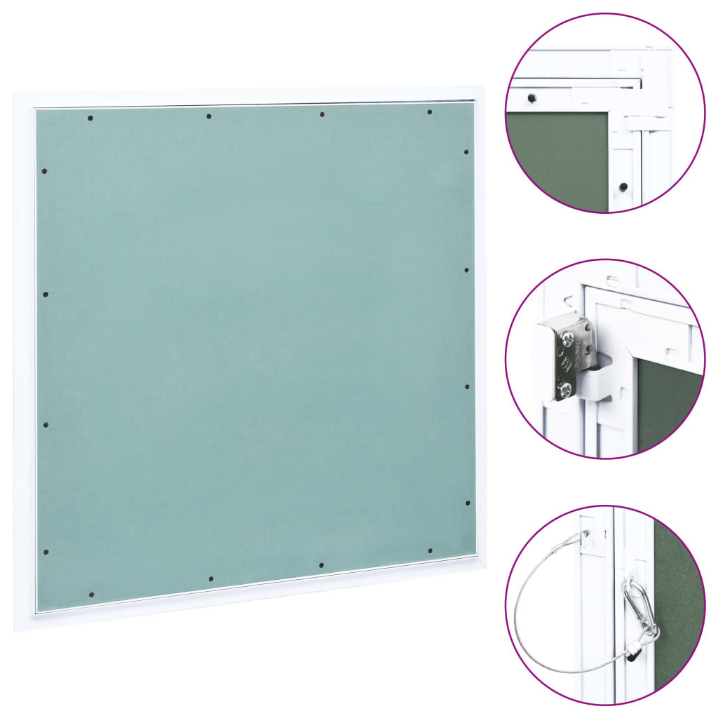 shumee Panel rewizyjny z aluminiową ramą i płytą gipsową 600x600 mm