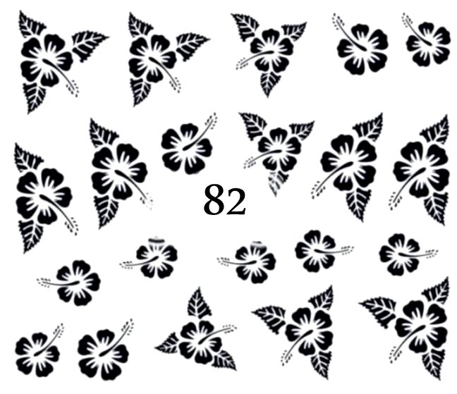 Naklejki wodne na paznokcie - nr 82