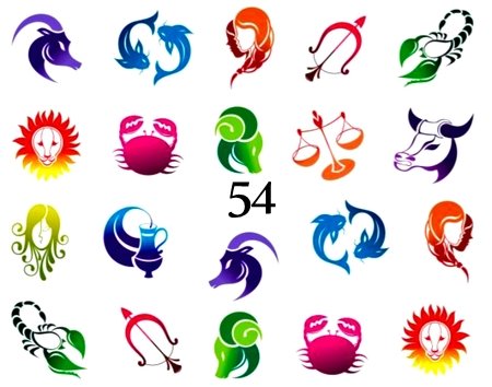 Naklejki wodne na paznokcie - nr 54