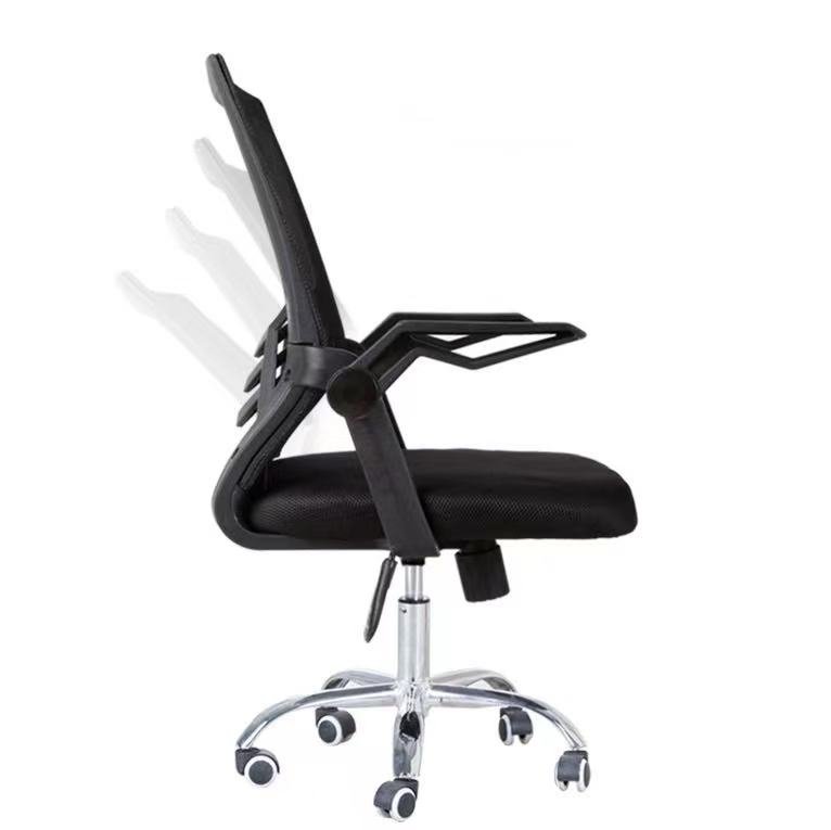 Ergonomiczny obrotowy fotel biurowy, krzesło z siatki- czarny