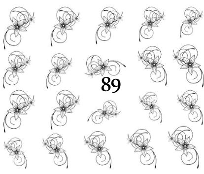 Naklejki wodne na paznokcie - nr 89