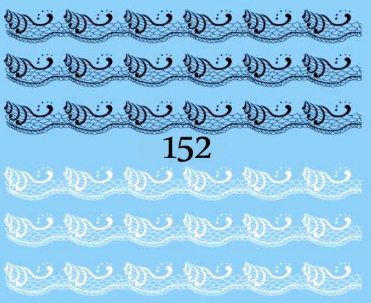 Naklejki wodne na paznokcie - nr 152