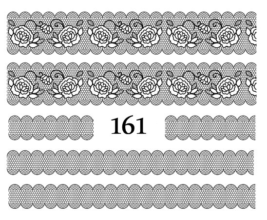 Naklejki wodne na paznokcie - nr 161