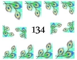 Naklejki wodne na paznokcie - nr 134